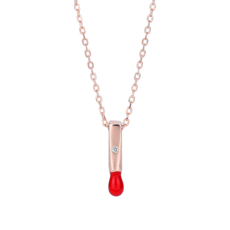 Silver Gold Plated Match Design Fashion Clavicle Necklace