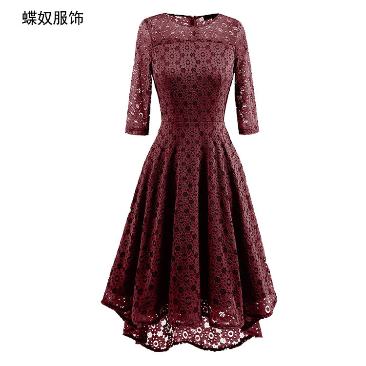 Elegant Round Neck Lace Dresses