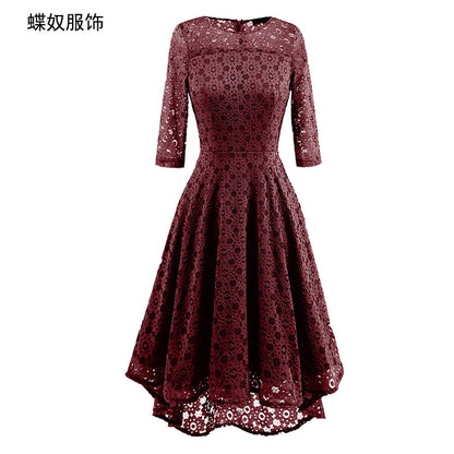 Elegant Round Neck Lace Dresses