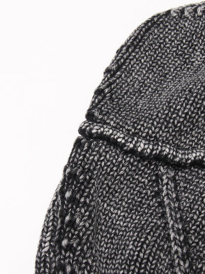 Designed Round Neck Two Pieces Knitted Sweaters