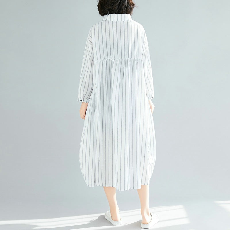 Fashion Linen Plus Sizes Fall Shirts Coats
