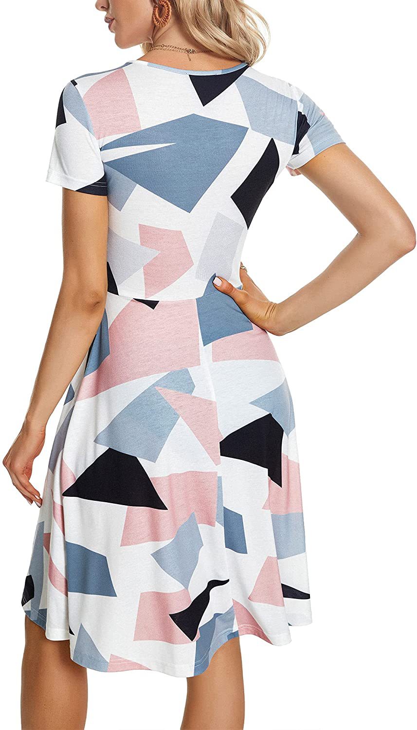 Casual Summer Sunflower Print Daily Women Sun Dresses