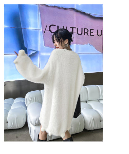 Lovely Velvet Mink Cozy Short Dresses for Women