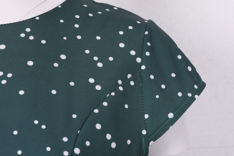 Vintage Short Sleeves Christmas Dresses
