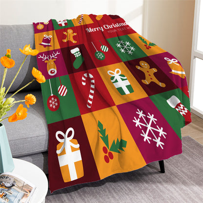 Merry Christmas Soft Fleece Throw Blankets