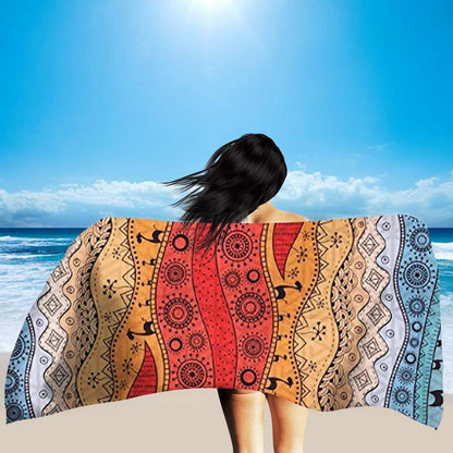 Summer Fast Drying Print Beach Bathing Towel-STYLEGOING
