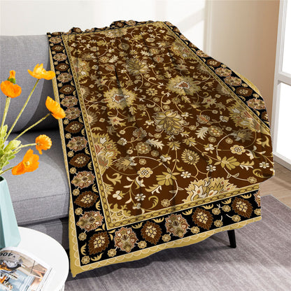 Vintage Boho Fleece Throw Blankets