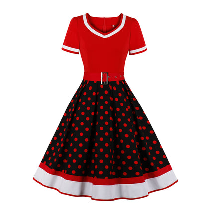 Retro Floral Print Ball Dresses