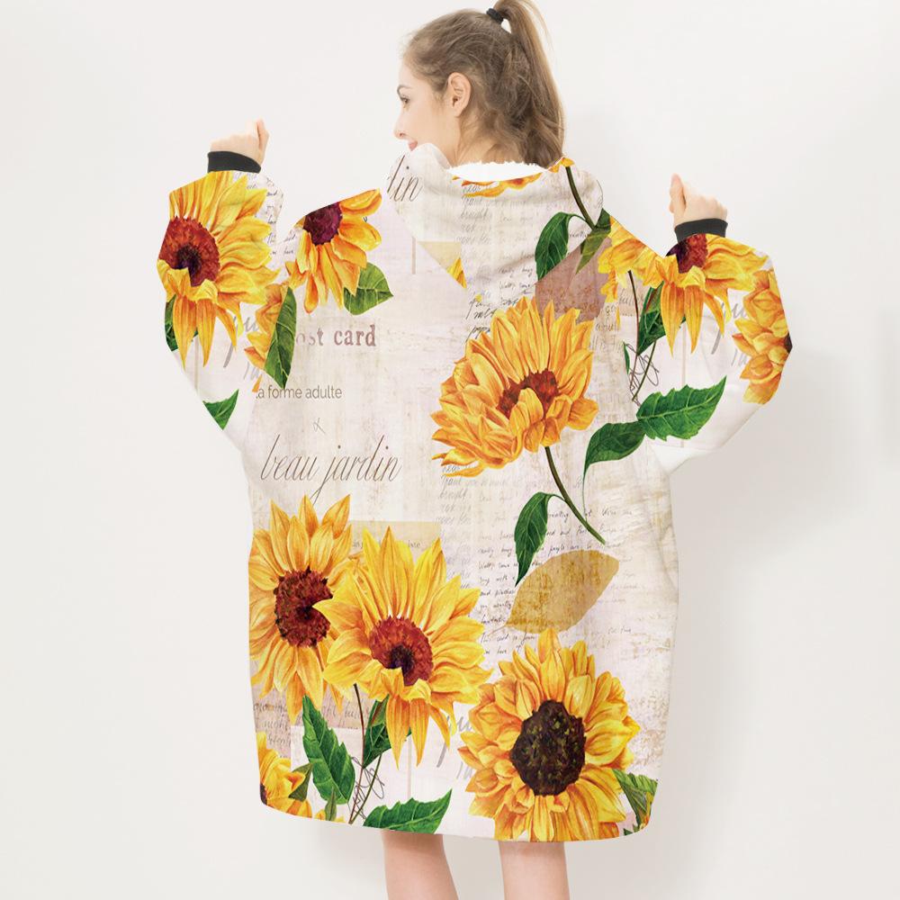 3D Plants and Flowers Cozy Sleeves Blanket-Plant-11-Adult-Free Shipping at meselling99