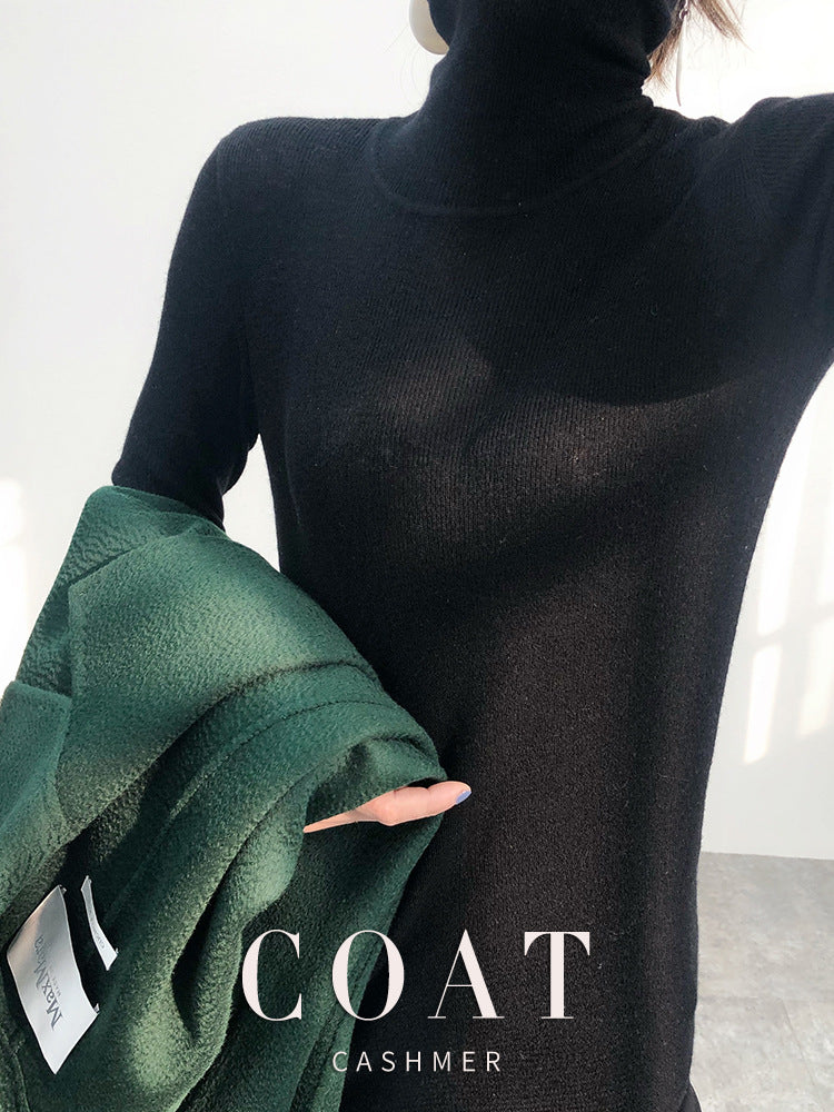 Luxury Woolen Winter Long Overcoat for Women