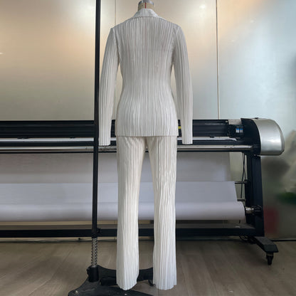 Casual Summer Long Sleeves Shirts and Pants Sleepwear