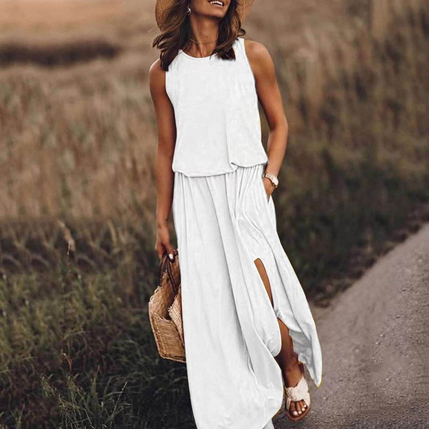 Casual Sleeveless Summer Long Maxi Dresses