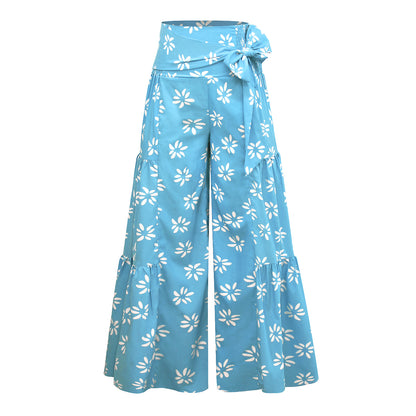 Casual Dyed Trumpet Pants for Women
