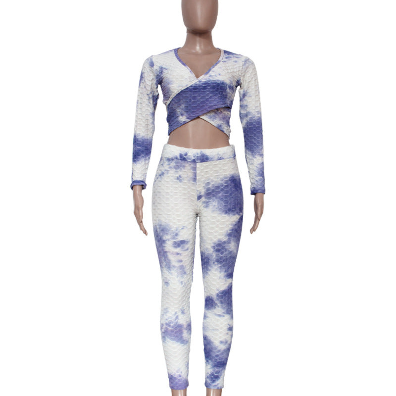 Sexy Dyed Sports Yoga Suits for Women