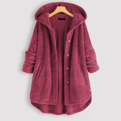 Casual Women Velvet Puls Sizes Hoodies Overcoat