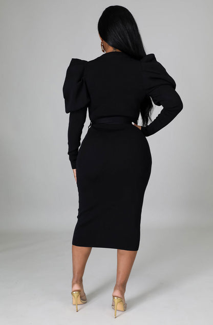 Women Long Sleeves Fall Dresses