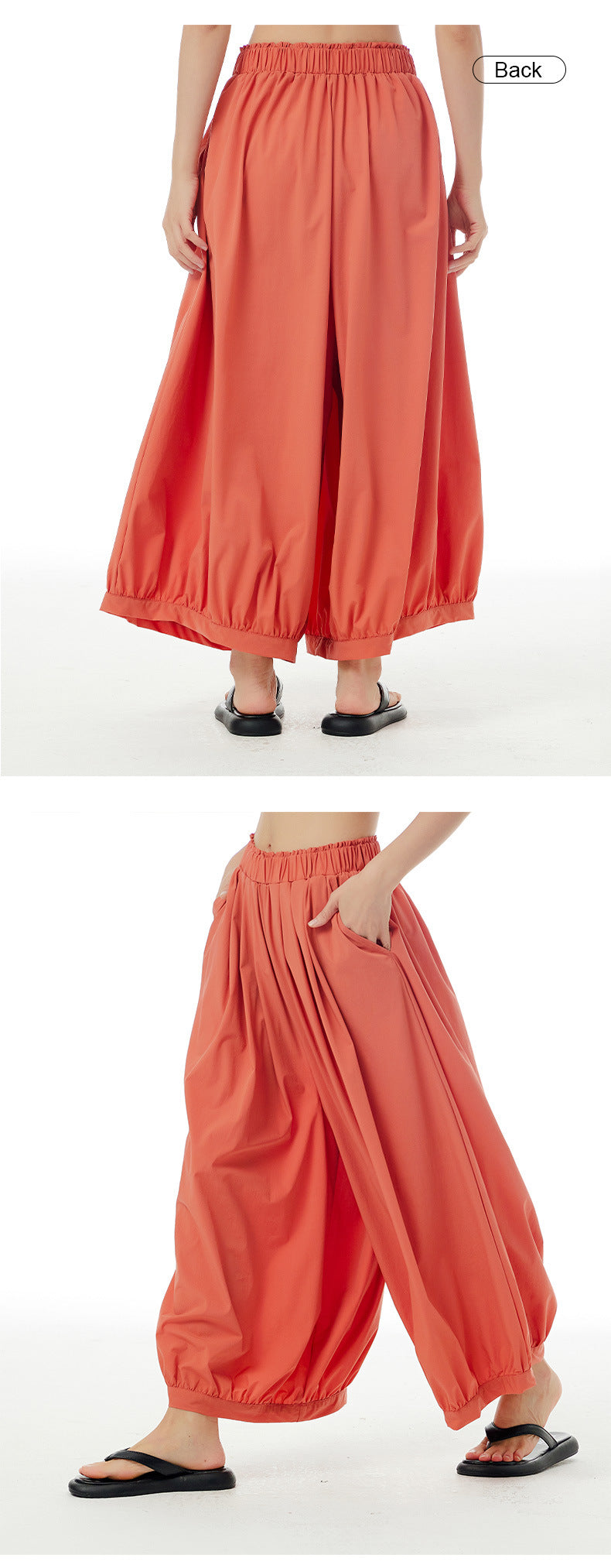 Summer Casual Plus Sizes Wide Legs Pants