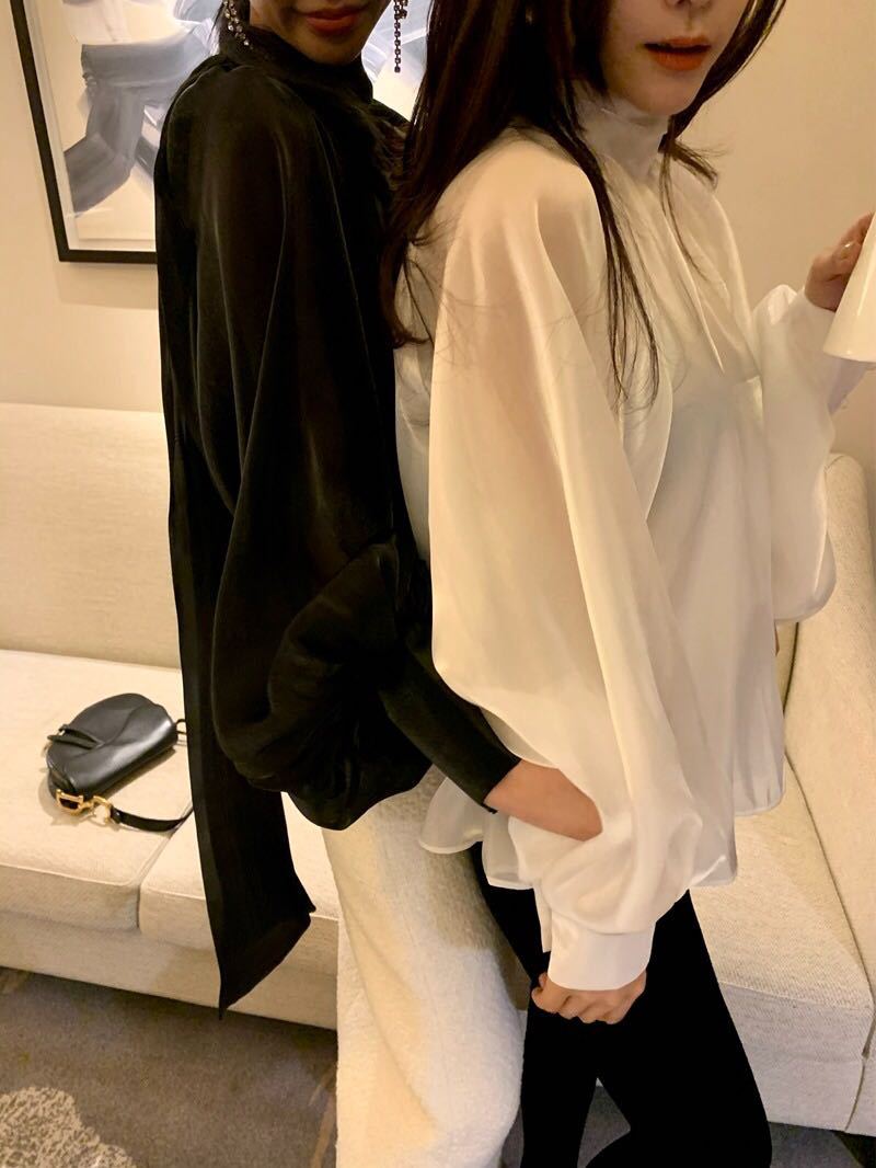 Elegant High Neck Designed Women Top Shirts