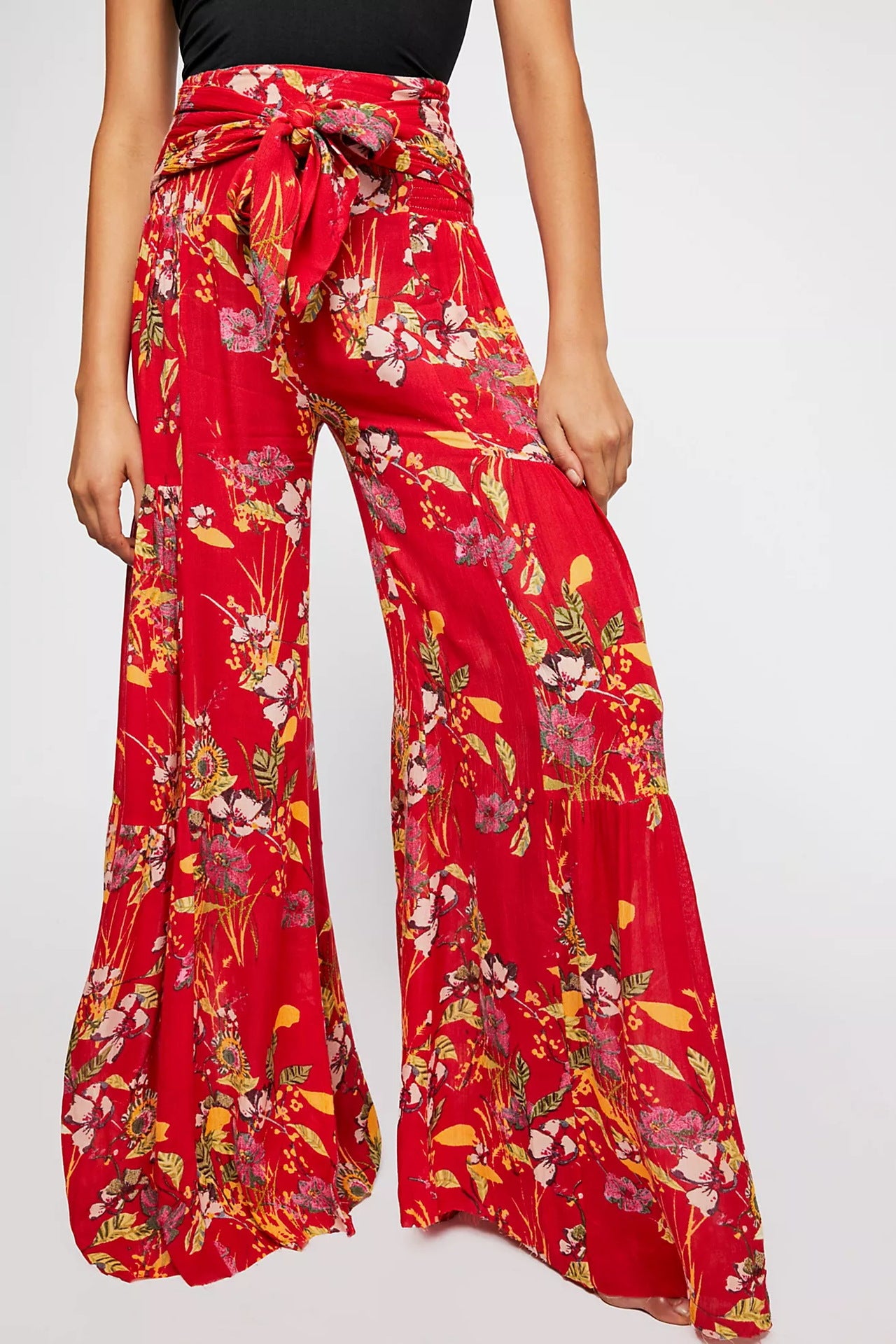 Casual Dyed Trumpet Pants for Women