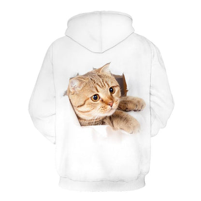Casual Round Neck 3D Print Hoodies for Lovers-STYLEGOING