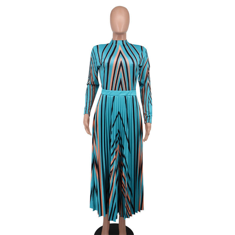 Women Floral Print Long Sleeves Dresses