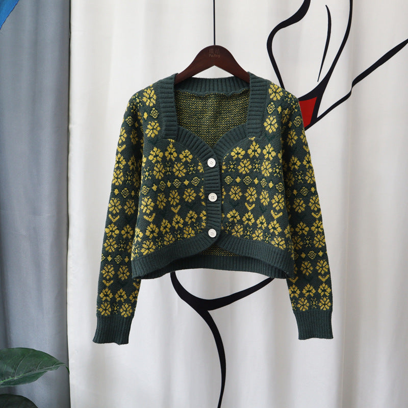 Vintage Designed Knitted Cardigan Sweaters