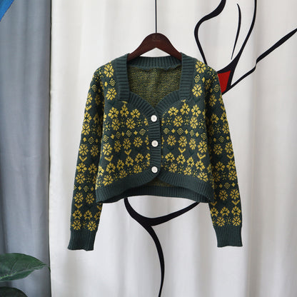Vintage Designed Knitted Cardigan Sweaters