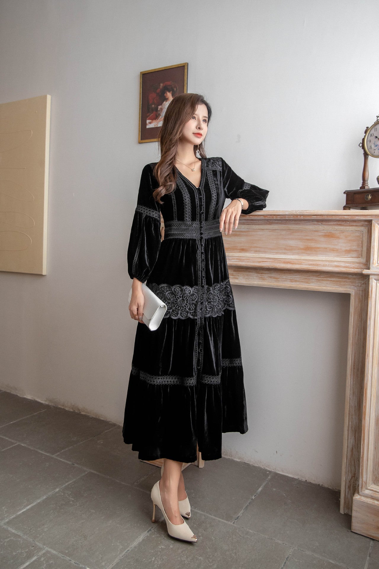 Vintage Long Sleeves Winter Dresses