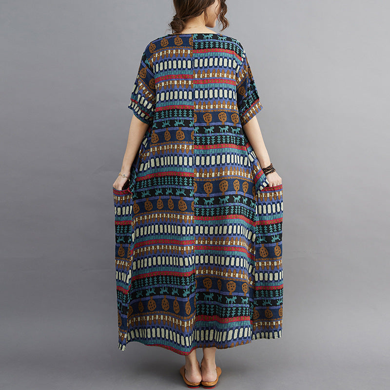 Blue Cat Design Women Plus Sizes Summer Dresses