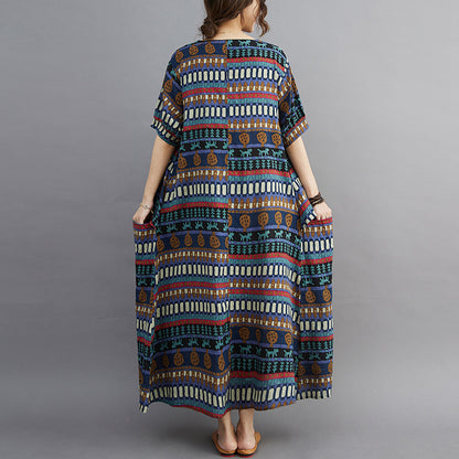 Blue Cat Design Women Plus Sizes Summer Dresses