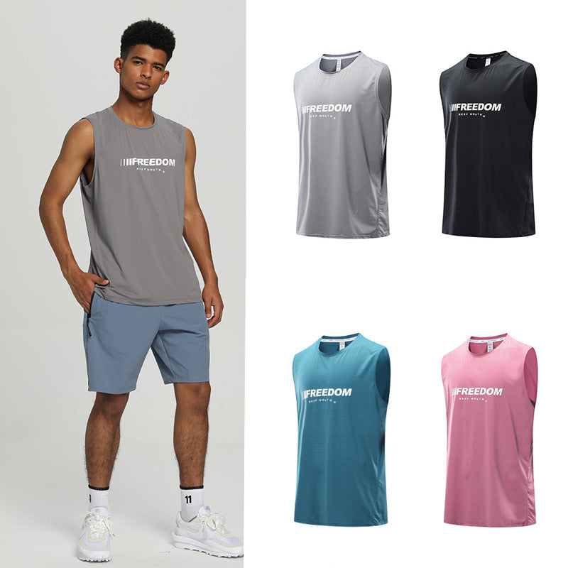 Sports Quick Drying Men Sleeveless T Shirts