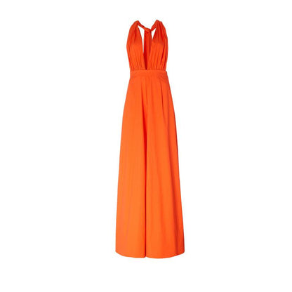 Sexy Halter Bowknot Loose Women Jumpsuits-STYLEGOING