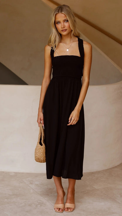 Sexy Backless Off The Shoulder Summer Linen Dresses