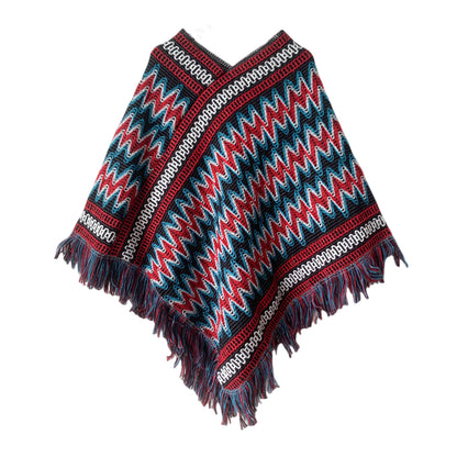 Winter Boho Shawl Capes for Women