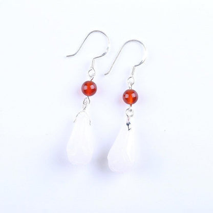 Classic Magnolia Design Women Dangle Earrings