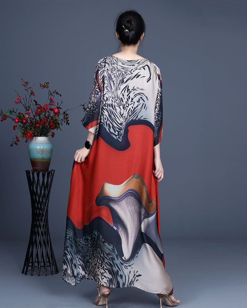 Luxrury Tencel Irregular Long Dresses