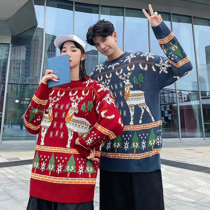 Merry Christmas Casual Knitting Sweaters for Women