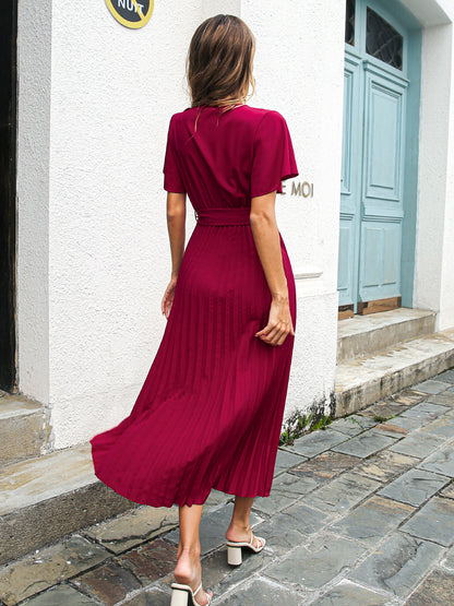 Leisure Ruffled Chiffon Summer Daily Dresses