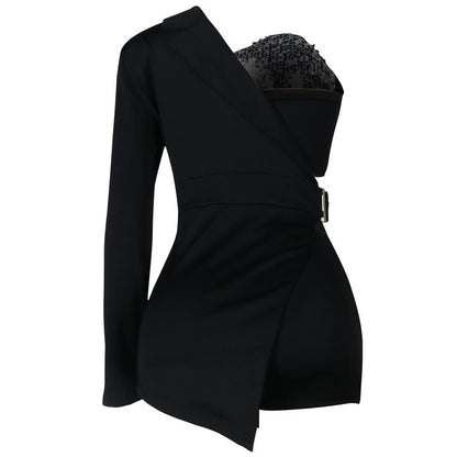 Sexy Bodycon Sequined 3pcs Short Dresses-STYLEGOING