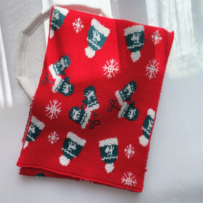 Lovely Warm Knitting Girl's Scarf for Christmas