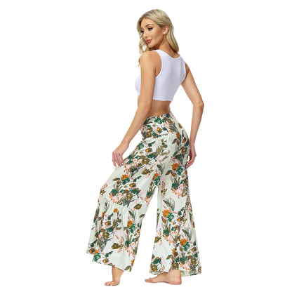 Casual Dyed Trumpet Pants for Women