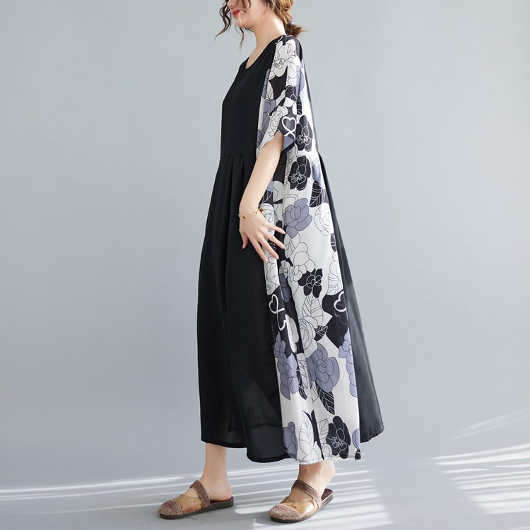Summer Cotton Vintage Short Sleeveless Long Cozy Dresses