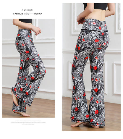Casual High Waist Trumpet Yoga Pants for Women