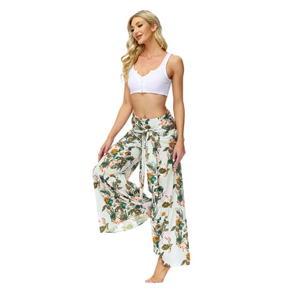 Casual Dyed Trumpet Pants for Women
