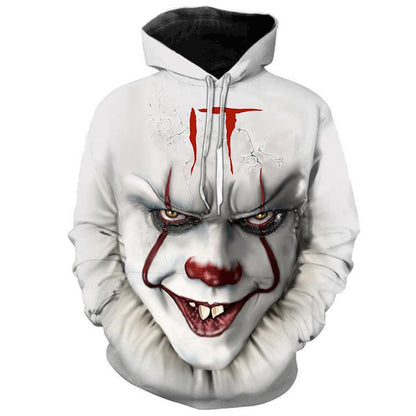 Halloween Clown 3D Prints Casual Hoodies-STYLEGOING