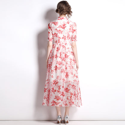 Elegant Chiffon Summer OL Women Dresses