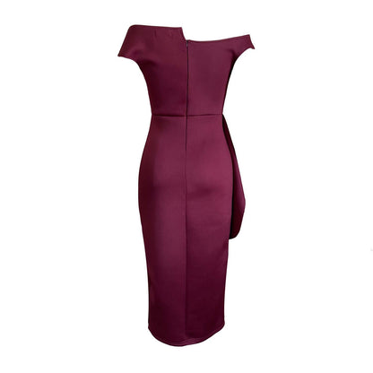 Fashion High Waist Plus Sizes Midi Party Dresses
