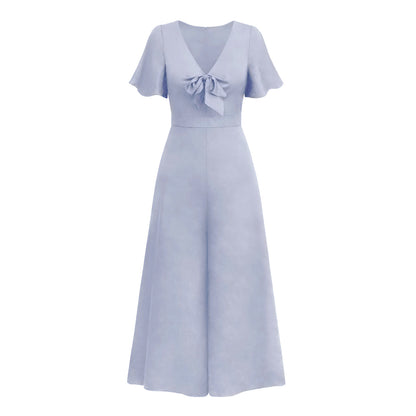 Sexy Ruffled Sleeves Bandage Women Jumpsuits