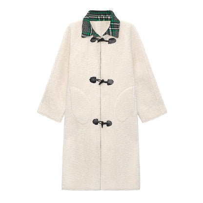 Winter Women Plus Sizes Sherpa Long Overcoat