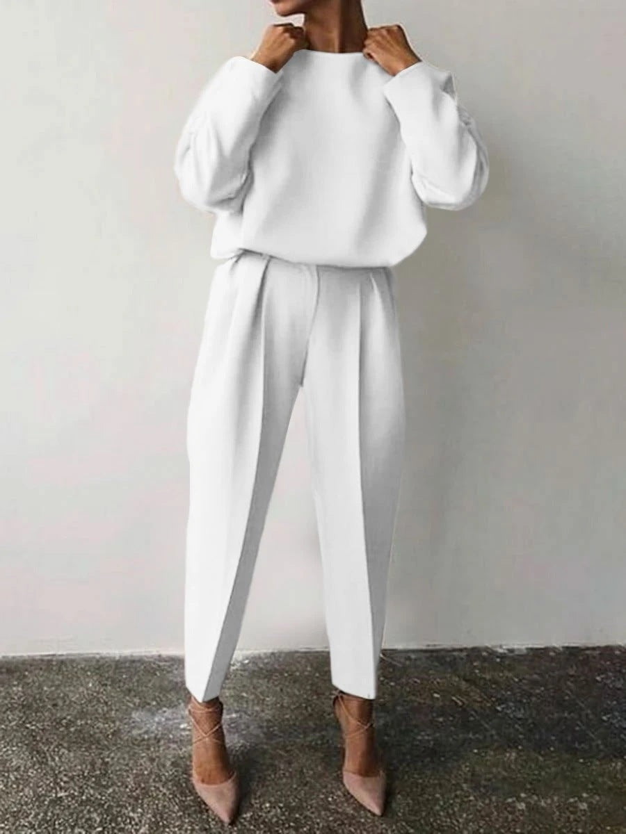 Casual Long Sleeves Shirts and Pants Sets